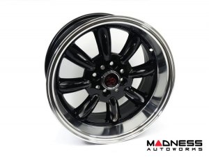 FIAT 500 Custom Wheels - Monza 15x7.5" 4-98 BP - Gloss Black Finish